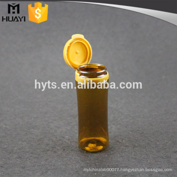 amber medical plastic child proof pill bottle